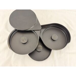 Tablecraft Margarita Rimmer 3 Tier Salt Sugar Lime Juice Bar Glass Rimmer